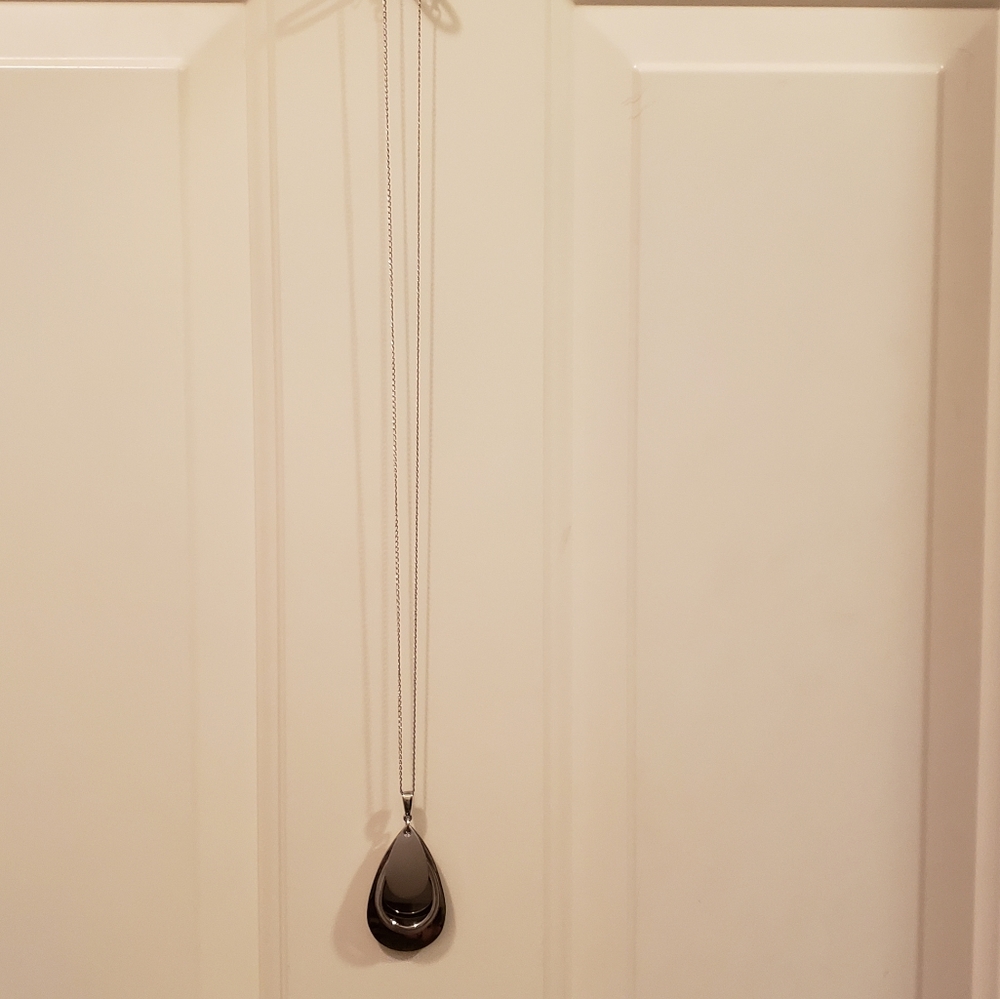 Long Silver Necklace